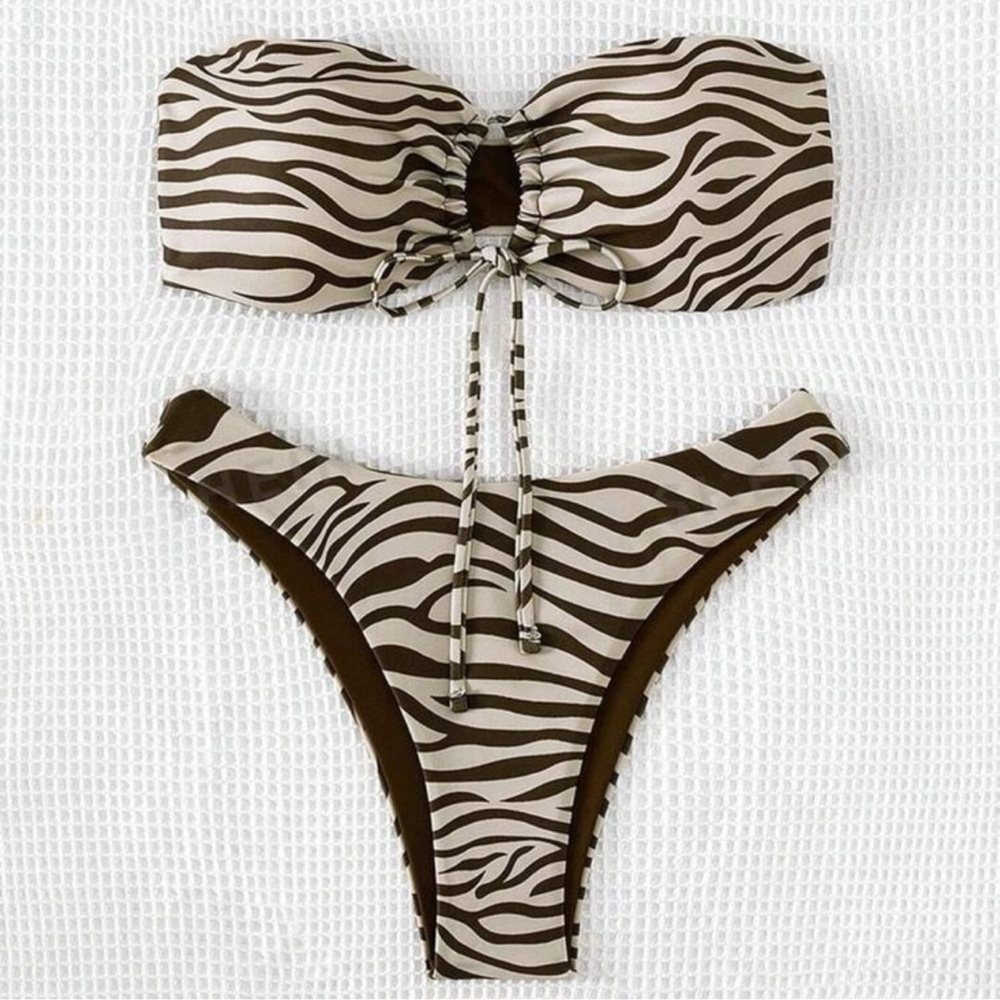 Zebra Print Bikini Set
